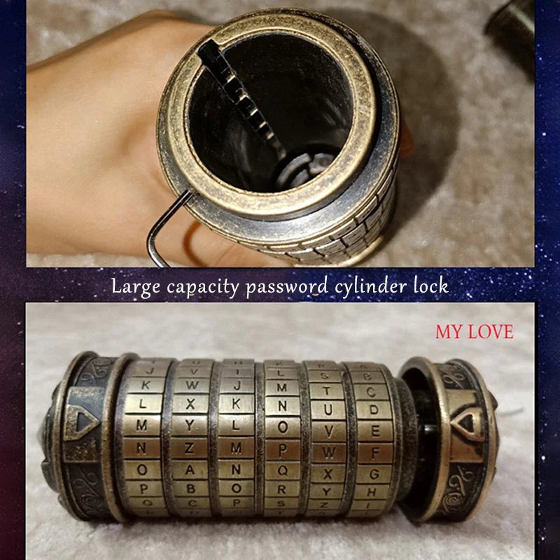 Purilite Select Metal Cryptex Password Lock Puzzle Gift Box with Secret Message Storage