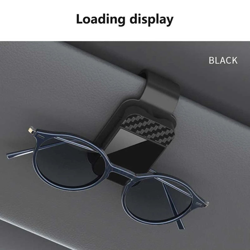 Purilite Select Car Sunglasses Clip Sun Visor Glasses Holder Card & Ticket Organizer, Universal Vehicle Eyeglasses Storage Clip Interior Accessory