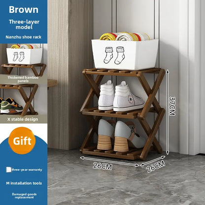 Purilite Select Narrow Wooden Shoe Rack