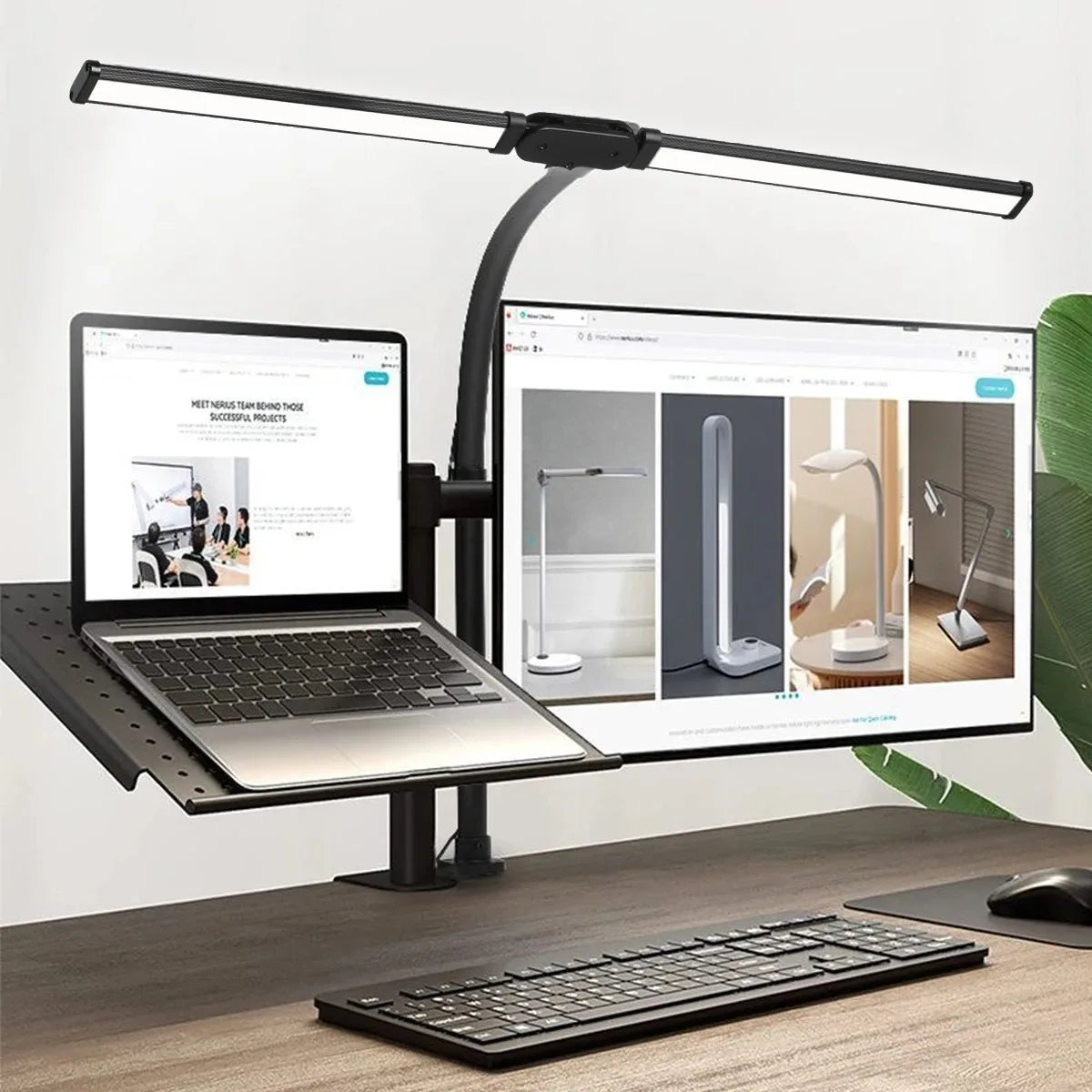 Purilite Select Dual/Single Head LED Clip Desk Lamp