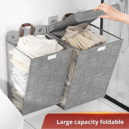 Purilite Select Foldable Adhesive Laundry Basket Hamper