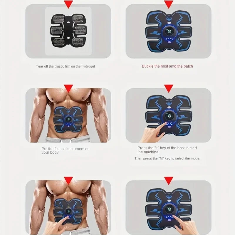 Purilite Select USB Rechargeable EMS Muscle Stimulator | Wireless Smart Fitness Abdominal Training & Slimming Device
