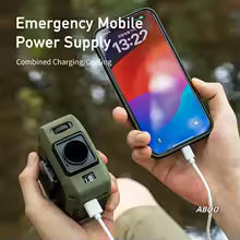 Purilite Select Portable Waist Clip Fan | USB Rechargeable Wearable Belt Fan | Outdoor Hiking & Camping Cooling Device