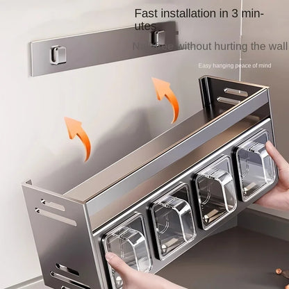 Purilite Select Stainless Steel Kitchen Spice Rack