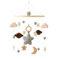 Purilite Select Wooden Baby Crib Mobile | Crochet Star Hanging Bed Bell | Nursery Rattle Decoration | Newborn Comfort Toy