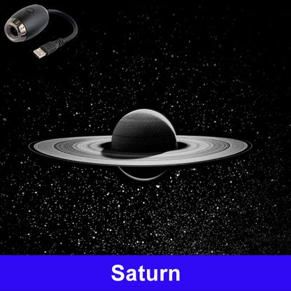 Purilite Select USB Starry Sky Galaxy Projector Night Light | Saturn Style LED Ambient Ceiling Lamp | Plug & Play Car & Room Decor |  Set of 3
