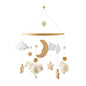 Purilite Select Wooden Baby Crib Mobile | Crochet Star Hanging Bed Bell | Nursery Rattle Decoration | Newborn Comfort Toy