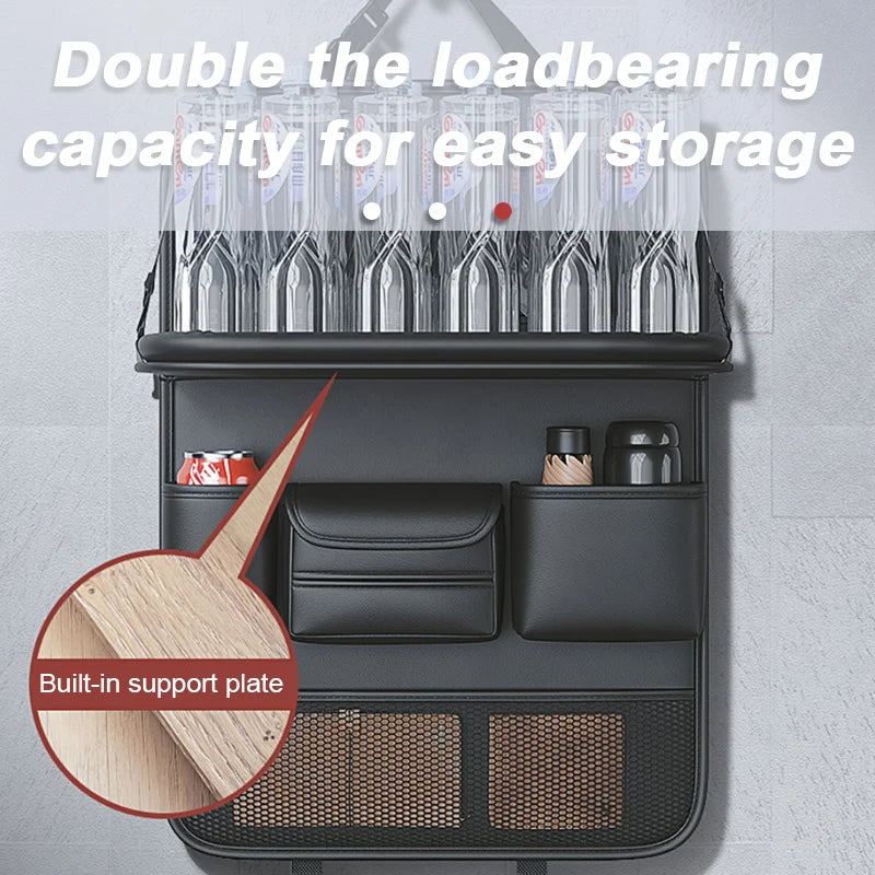Purilite Select Car Seat Back Organizer with Foldable Table Tray