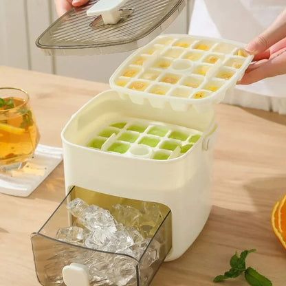 Purilite Select 48-Grid Reusable Ice Cube Tray with Easy Release Design Refrigerator Ice Maker Mold