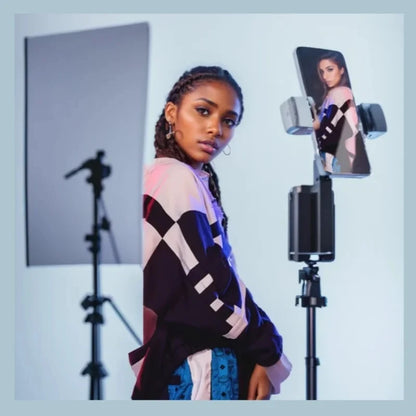 Purilite Select 360° Rotation Gimbal Stabilizer Tripod Selfie Stick with Bluetooth Remote & Light Holder