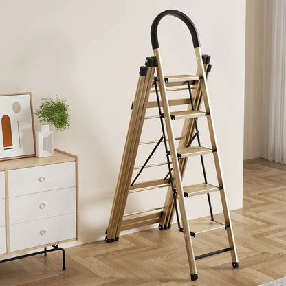 Purilite Select | Folding Ladder Drying Rack | Dual-Purpose Aluminum Alloy Indoor Ladder for Household Use