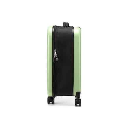 Purilite Select Foldable Travel Suitcase with Spinner Wheels | Lightweight ABS Rolling Luggage with Password Lock | Compact Collapsible Trolley Case