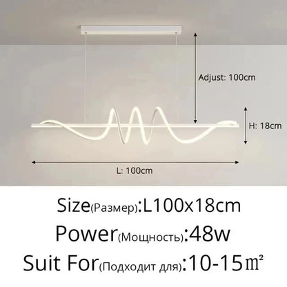 Purilite Select Minimalist Modern Dining Table LED Pendant Light