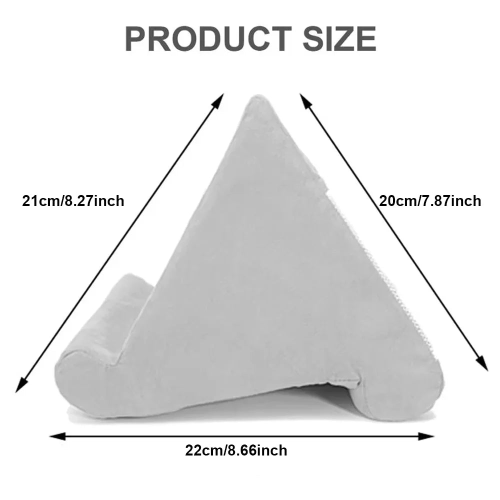 Purilite Select Sponge Pillow Tablet Holder | Multi-Angle Soft Support Stand | Tablet & Mobile Phone Reading Pillow