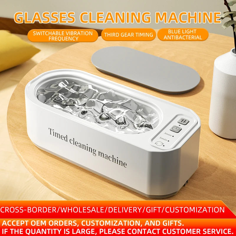 Purilite Select Ultrasonic Glasses & Jewelry Cleaning Machine 250mAh – 45KHz Deep Cleaning Cleaner with 3 Cleaning Modes