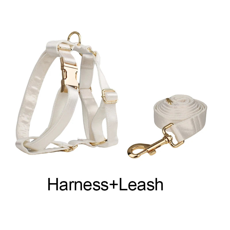 Purilite Select Custom Design Dog Collar, Leash, Harness & Bow Set