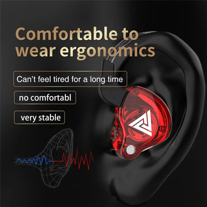 Purilite Select QKZ AK6 Copper Driver HiFi Wired Earphones 3.5MM