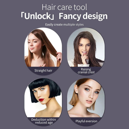 Purilite Select Electric Ceramic Heating Straight Hair Comb Wireless Portable Negative Ion Styling Tool Rechargeable USB Straightening Brush