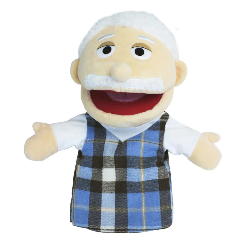 Purilite Select Family Plush Hand Finger Puppet Set Soft Cotton Educational Storytelling Toy for Kids and Adults (Set of 2)