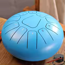 Purilite Select | 8 Inch Steel Tongue Drum 11 Notes | Key of F Handpan Drum | Meditation Yoga Musical Instrument with Carry Bag