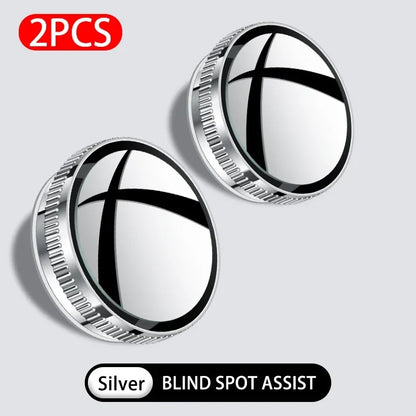 Purilite Select 2PCS 360° Adjustable Car Blind Spot Mirror Wide Angle Convex Rearview Safety Mirror (Set of 5 Pairs)
