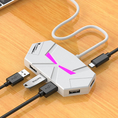 Purilite Select 0.6CM/1.2M 7-Port USB2.0 Hub