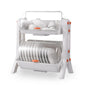 Purilite Select Covered Drain Dish Rack | Multi-Purpose Kitchen Storage Organizer with Lid
