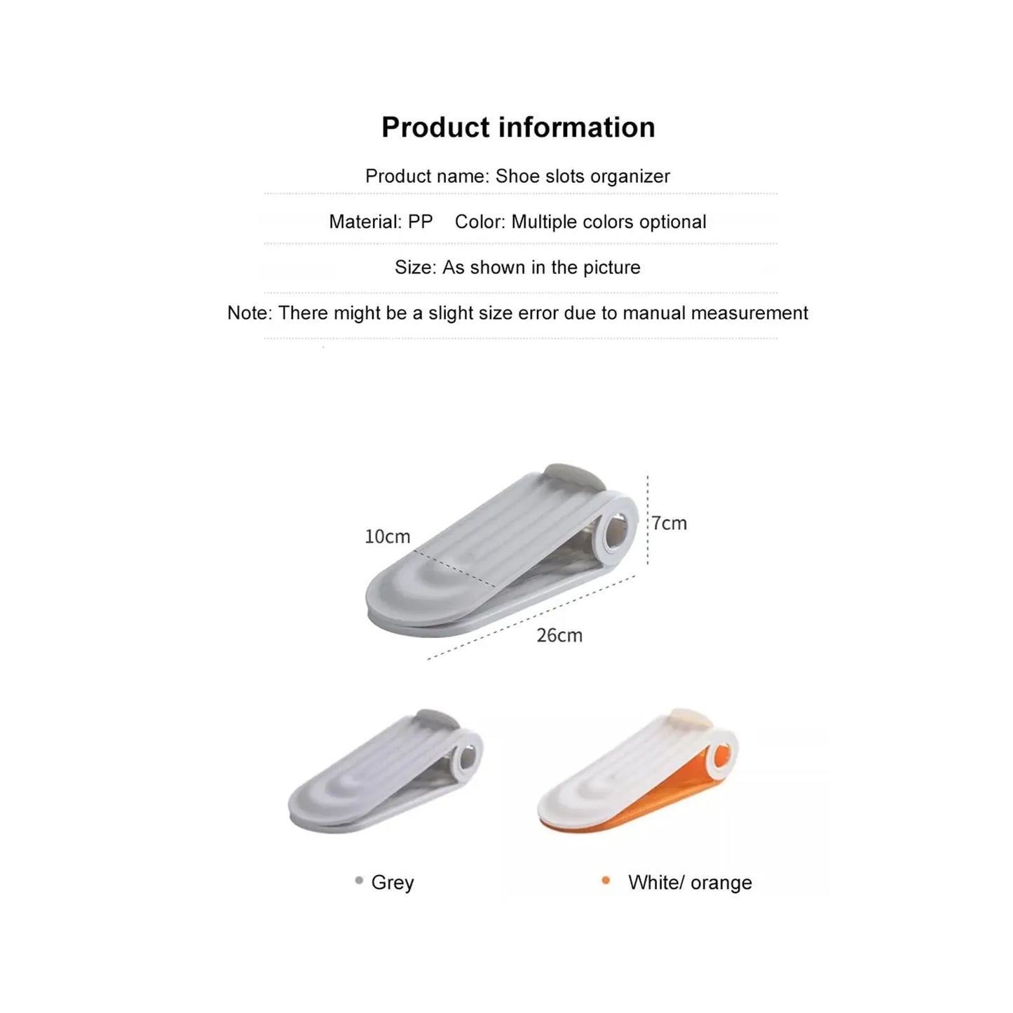 Purilite Select | Adjustable Shoe Slots Organizer | Double Layer Space Saver Shoe Stacker for Closet Organization