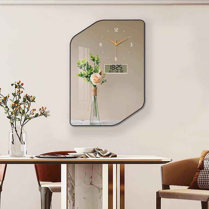 Purilite Select Large Size Aluminum Alloy Framed Artwork Wall Clock