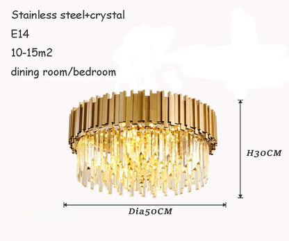 Purilite Select Luxury Crystal Ceiling Chandelier