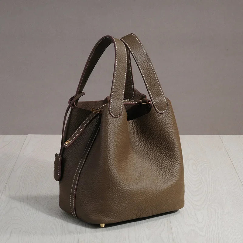 Purilite Select Cowhide Bucket Lunch Bag