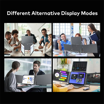 Purilite Select 15 Inch Triple Screen Laptop Monitor Extender HD IPS Portable Quad Display