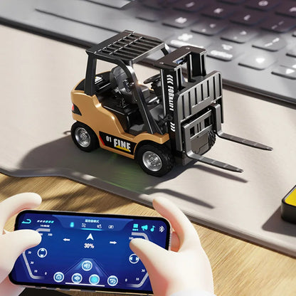 Purilite Select 1/64 RC Alloy Forklift Engineering Vehicle – 2.4G Remote Control Mini Forklift Model