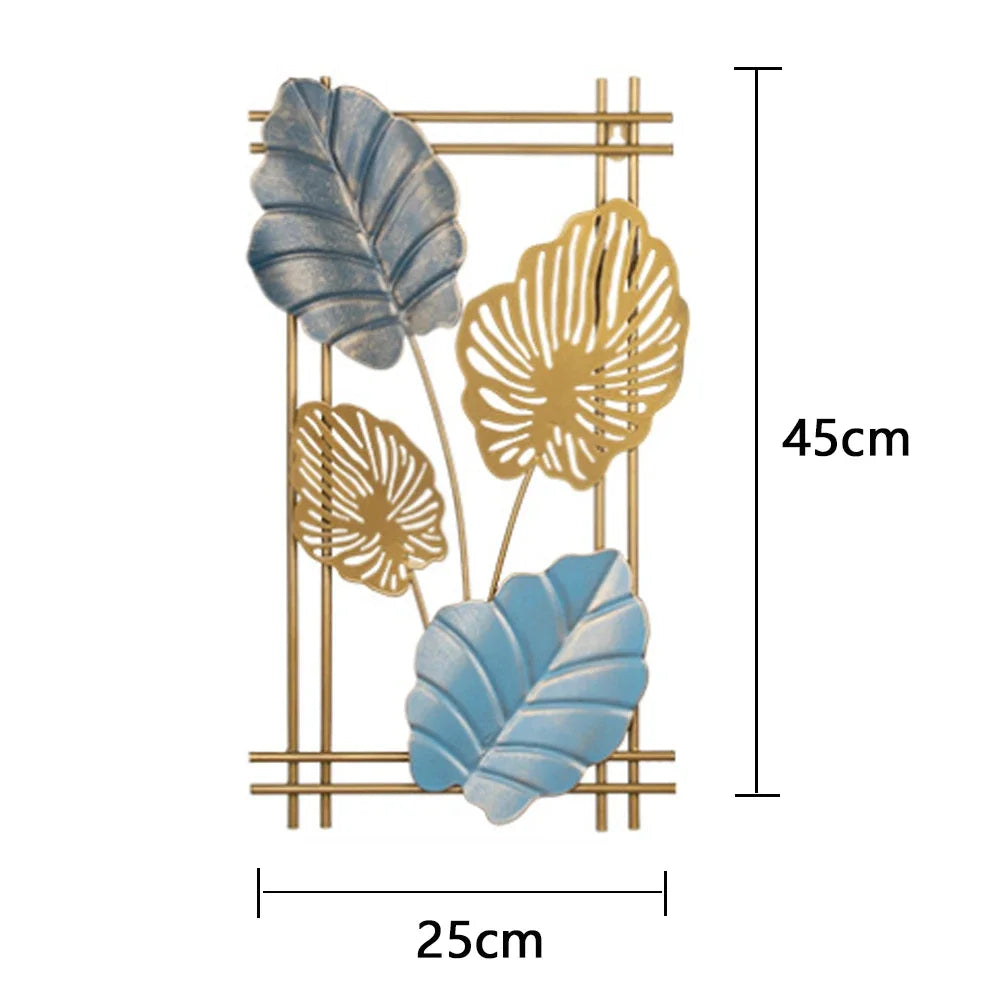 Purilite Select Golden Rectangle Metal Wall Hanging