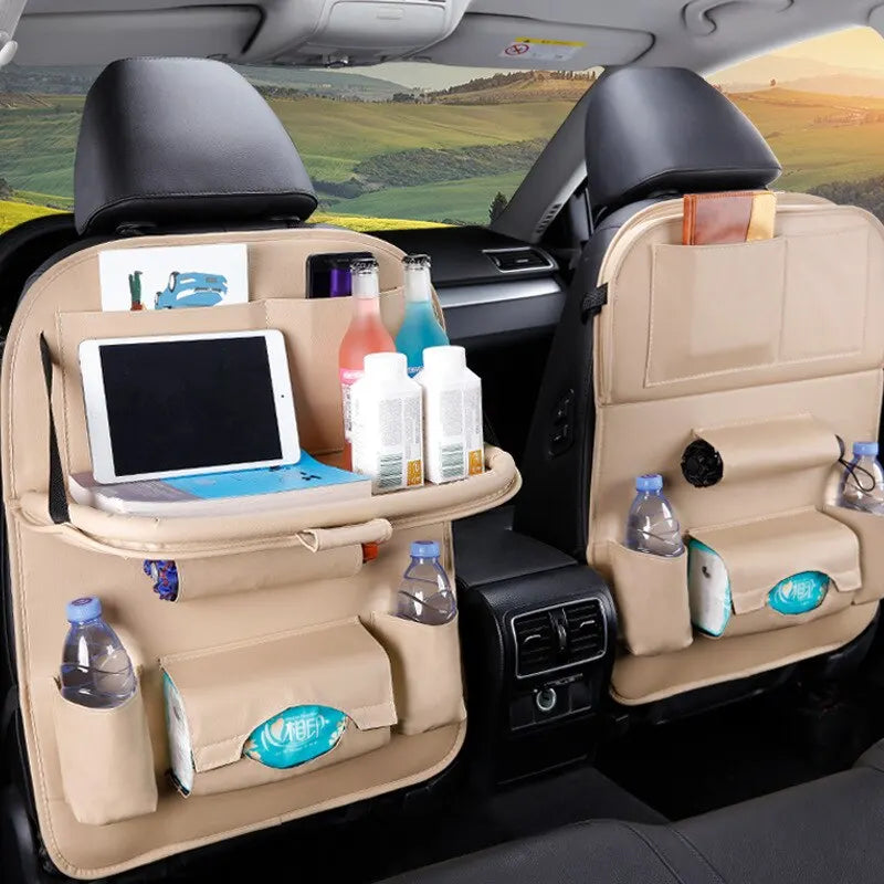 Purilite Select Car Seat Back Organizer with Foldable Table Tray