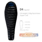 Purilite Select Ultralight Duck Down Sleeping Bag | 3-Season Camping & Hiking Mummy Sleeping Bag