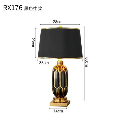 Purilite Select Black Ceramic Desk Lamp