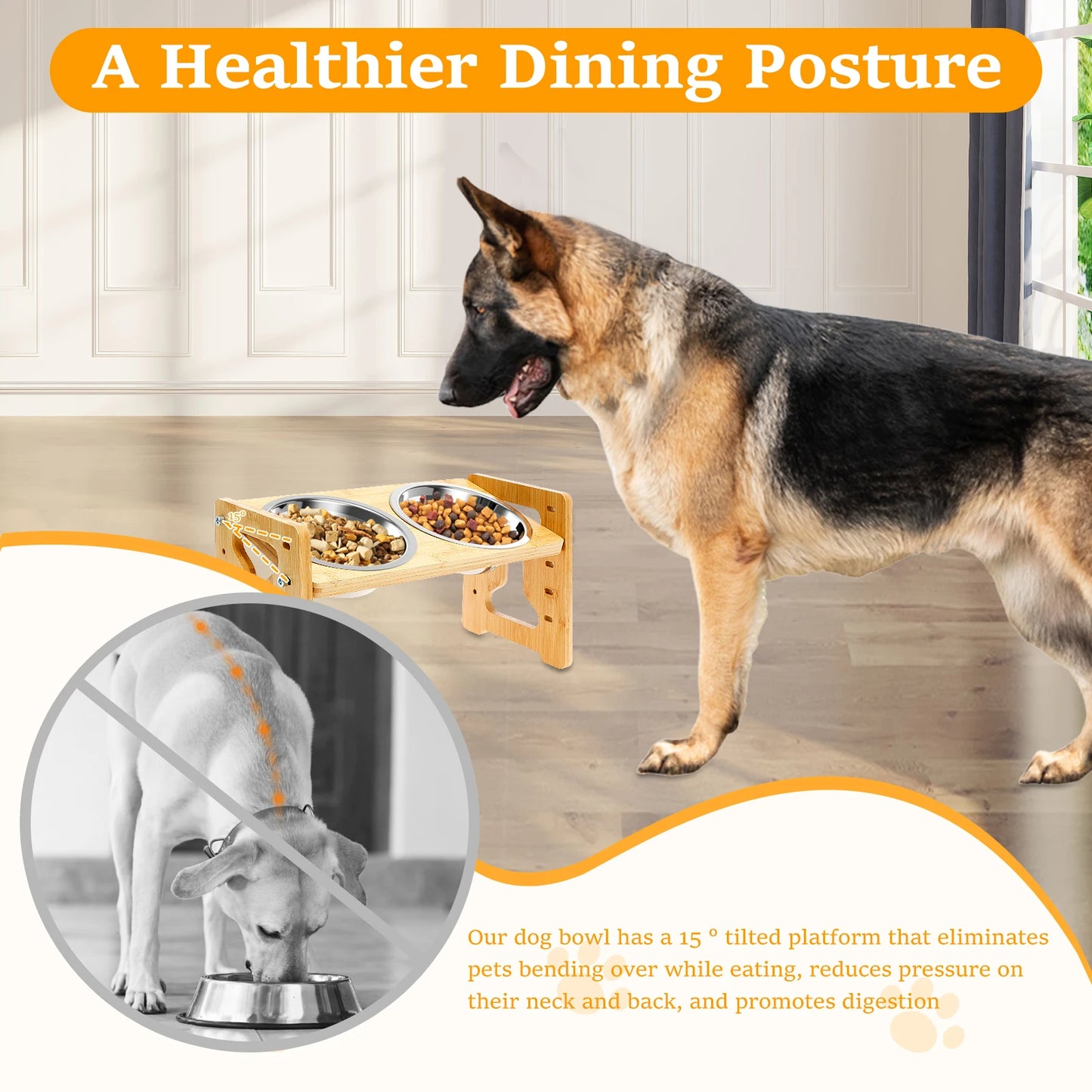 Purilite Select Elevated Dog & Cat Bowls