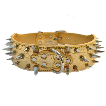 Purilite Select Adjustable Wide PU Leather Dog Collar