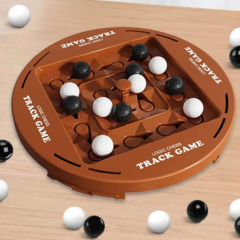 Purilite Select Dual Player Track Rotating Logic Chess Game – Four-in-a-Row Strategy Board Educational Tabletop Toy