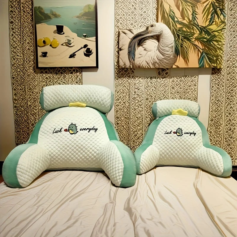 Purilite Select Ergonomic Reading Pillow | Adjustable Back Support & Soft Lumbar Cushion | Breathable Polyester Fabric for Bed, Sofa & Chair