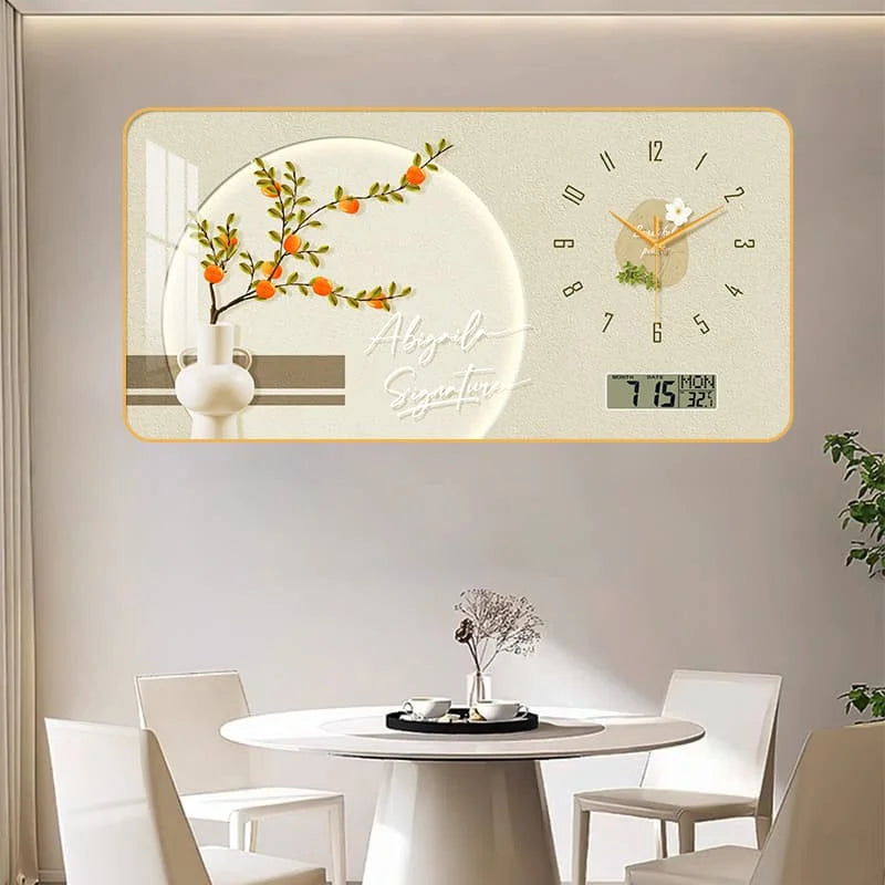 Purilite Select Large Size Flower Artwork Wall Clock