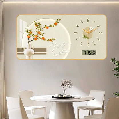 Purilite Select Large Size Flower Artwork Wall Clock