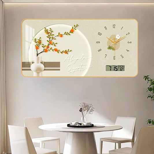 Purilite Select Large Size Flower Artwork Wall Clock