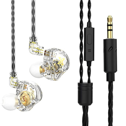 Purilite Select QKZ AK6 Copper Driver HiFi Wired Earphones 3.5MM