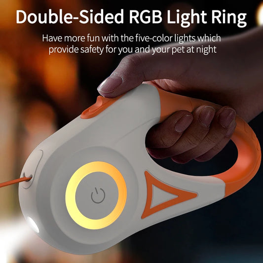 Purilite Select 5M Automatic Retractable Dog Leash with LED Light