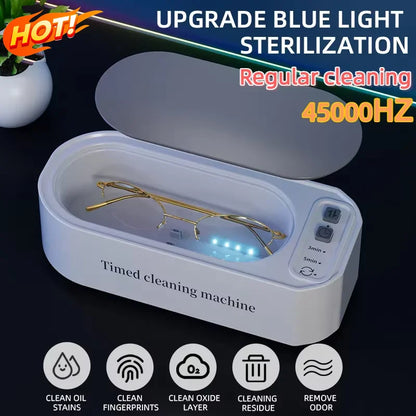 Purilite Select Ultrasonic Glasses & Jewelry Cleaning Machine 250mAh – 45KHz Deep Cleaning Cleaner with 3 Cleaning Modes