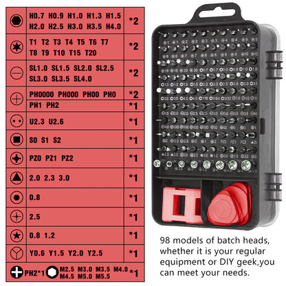 Purilite Select 115-in-1 Precision Screwdriver Set