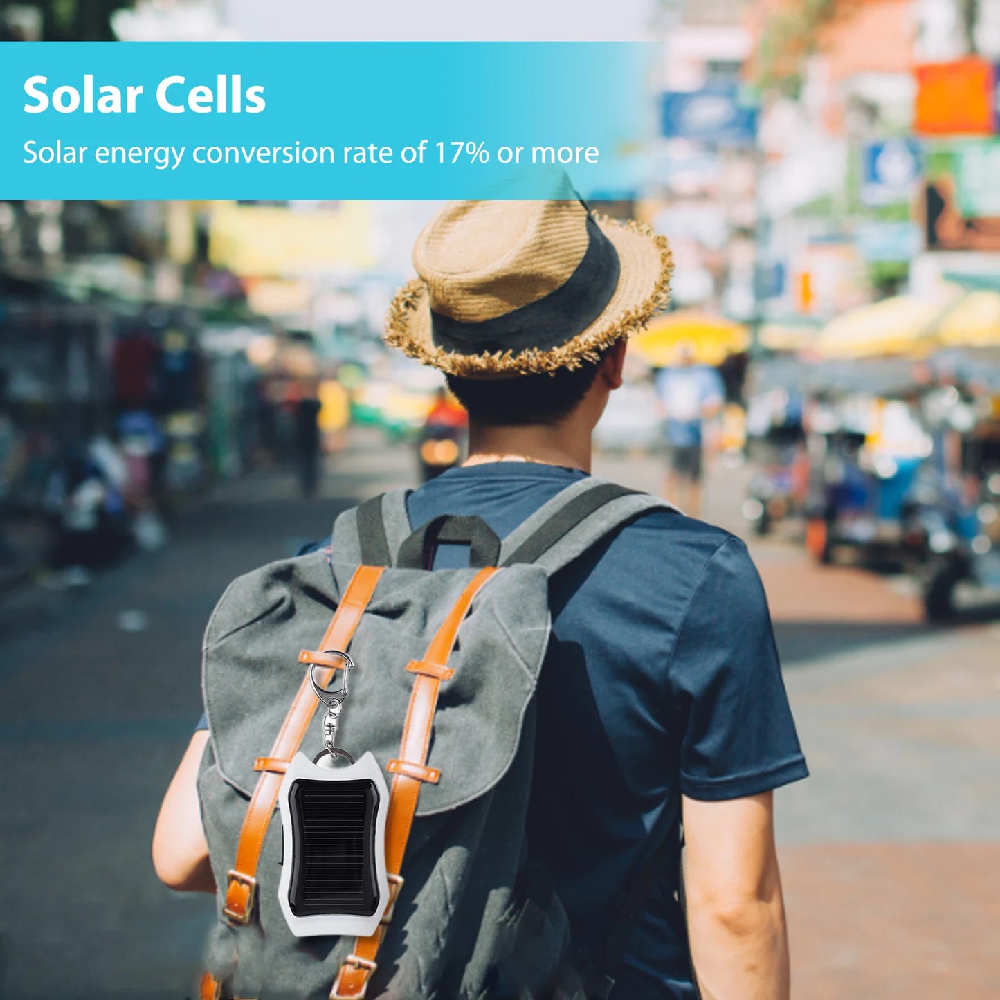 Purilite Select Keychain Solar Power Bank