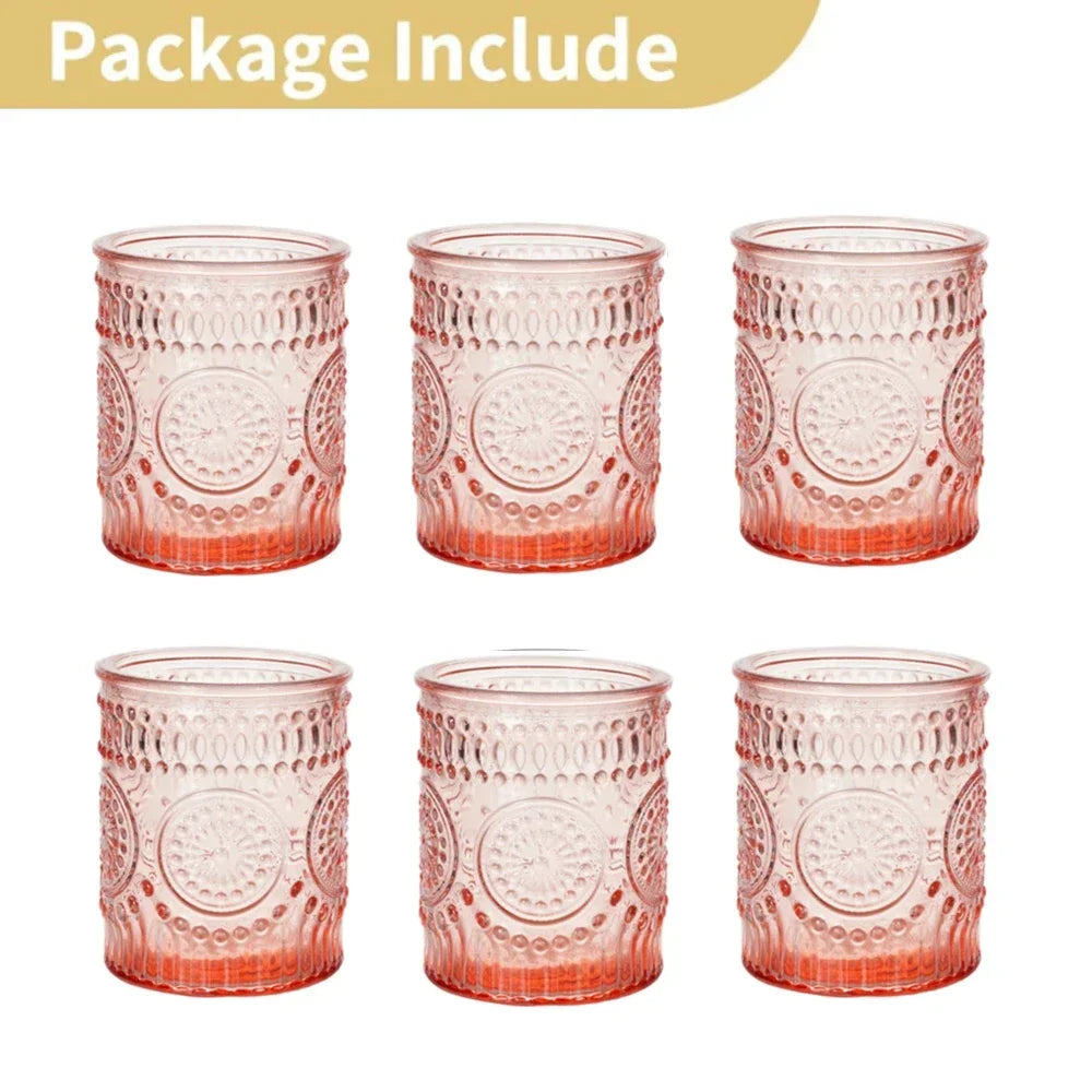Purilite Select 6/12Pcs Votive Glass Candle Holders